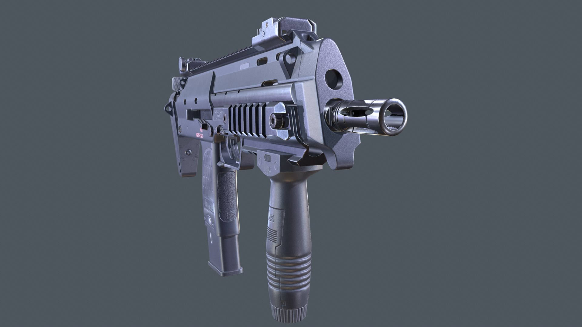 3D Heckler Koch Submachine Gun - TurboSquid 1652795