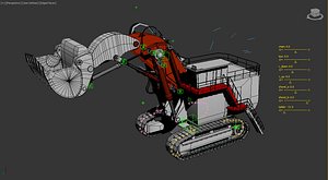 3D mechanical animation model