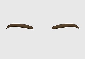 3D Cartoon Basic Eyebrow model