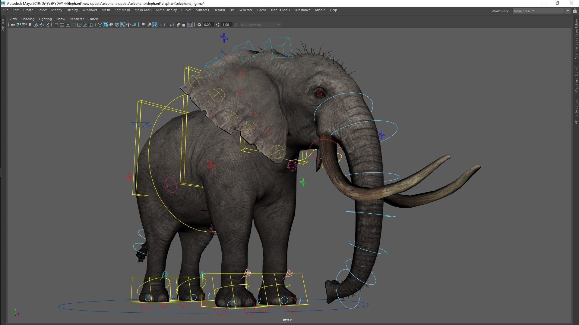Free Elephant Rig 3D - TurboSquid 1383252