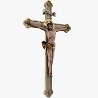 Medieval Crucifix Crema Rose - PBR