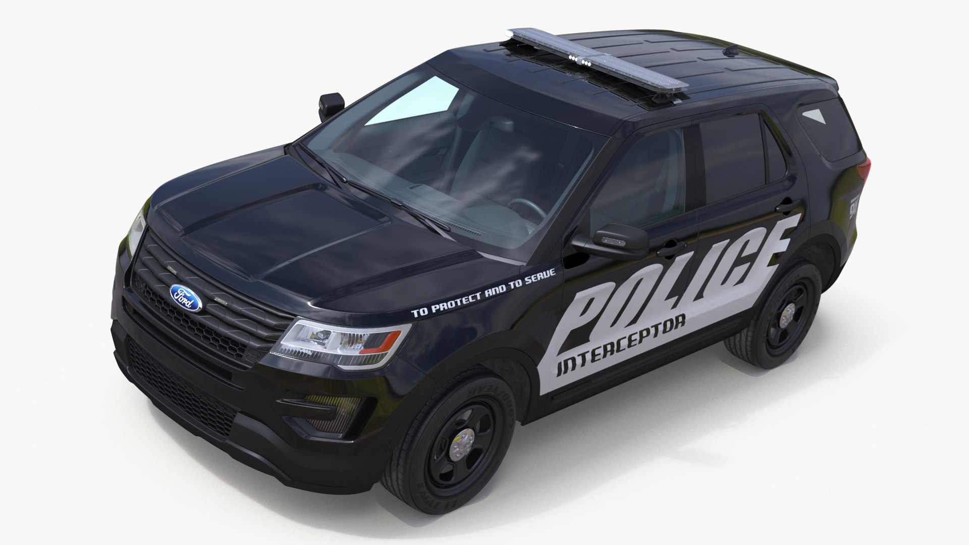 Ford Police Interceptor Unit 3D model preview