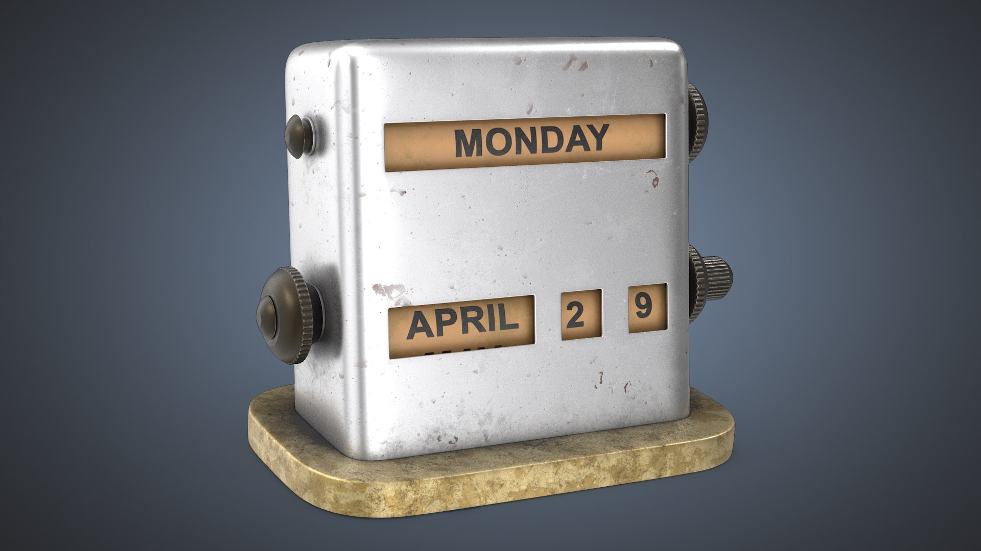 3D Vintage Desk Calendar TurboSquid 2230575 3D Vintage Desk Calendar TurboSquid 2230575