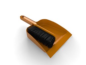 3d dustpan broom