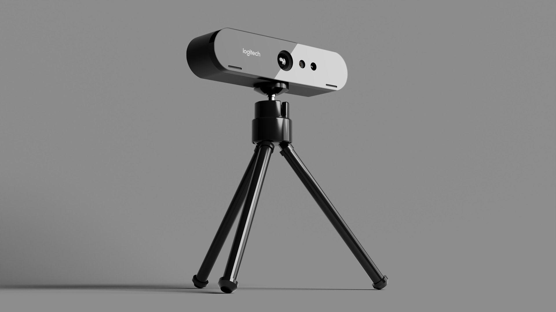 3D Logitech BRIO UHD 4K Webcam And Tripod - TurboSquid 1961441