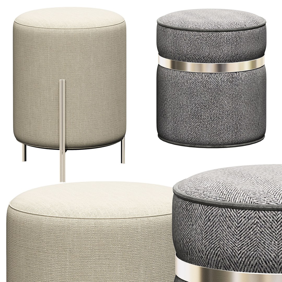 3D Rolf Mot Poufs Model TurboSquid 1656100