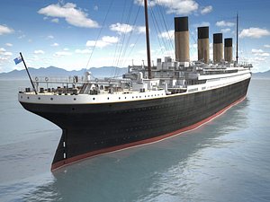3d model of ship cruise rms