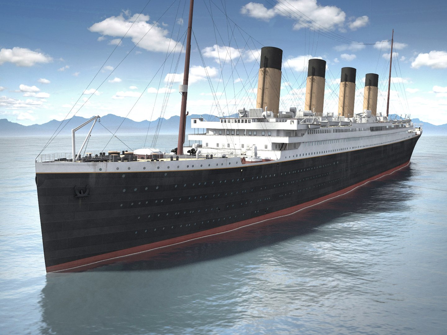 3d Model Of Ship Cruise Rms