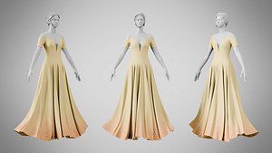 3D Dress 38 Sweet Corn model
