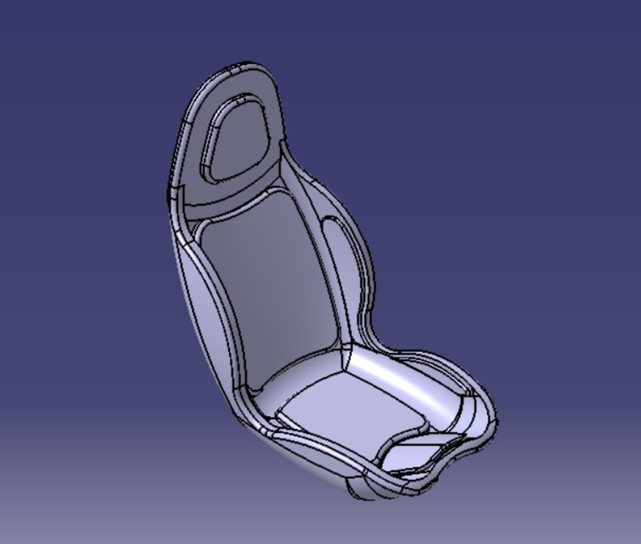 Race Car Seat Model TurboSquid 1998831