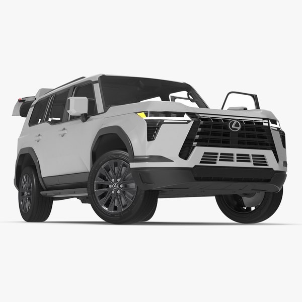 lexusgx550suvwhiteriggedformayavray3dmod