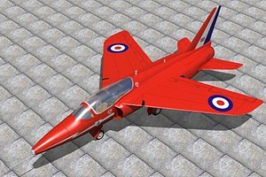 Hawker Siddely Gnat T1 Redv Arrows