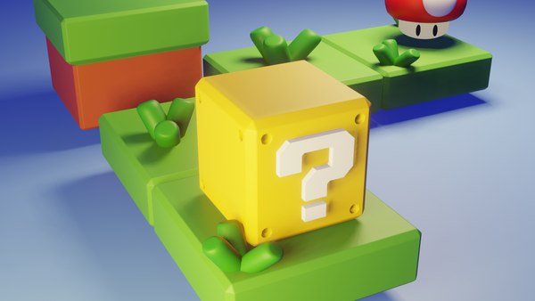 modelo 3d Caja de Mario - TurboSquid 2177724