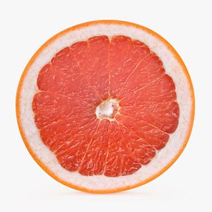 Round Red Grapefruit Slice