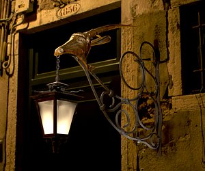 3D model Old Street Lantern  Goat Design