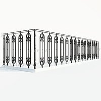 Cast iron fence section_03