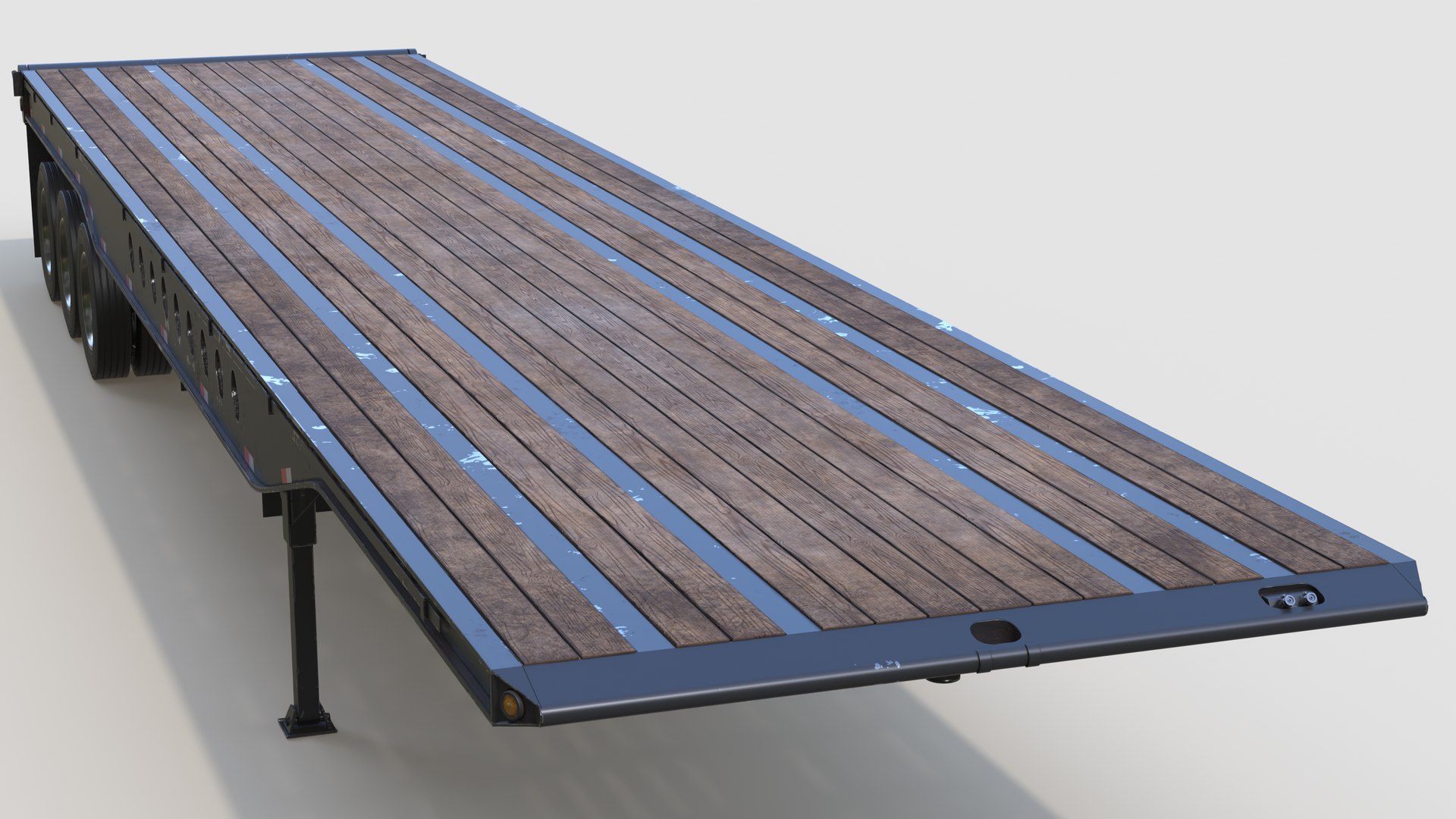 Tridem Oilfield Float Trailer 3D Model - TurboSquid 2435931