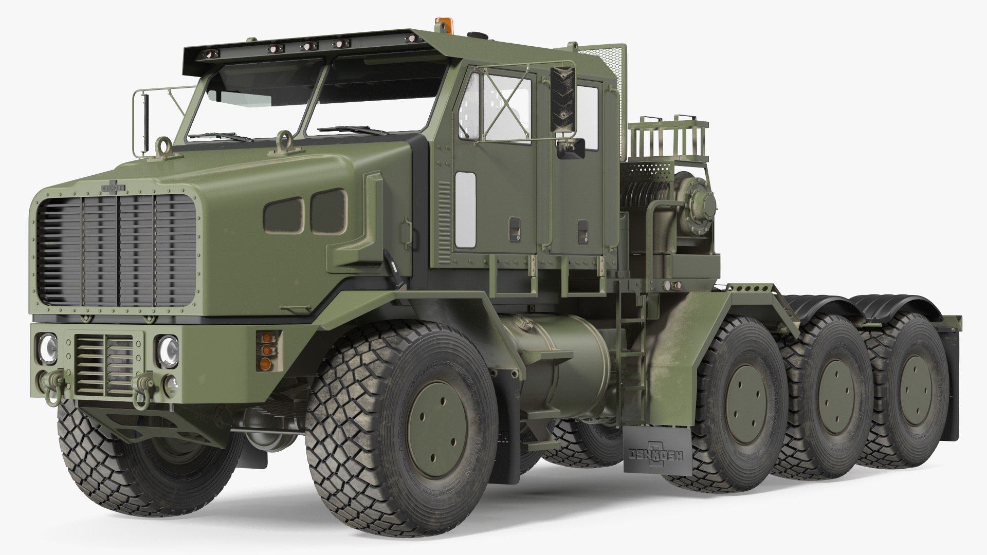 Military Truck Tractor Oshkosh Global HET A1 3D model preview