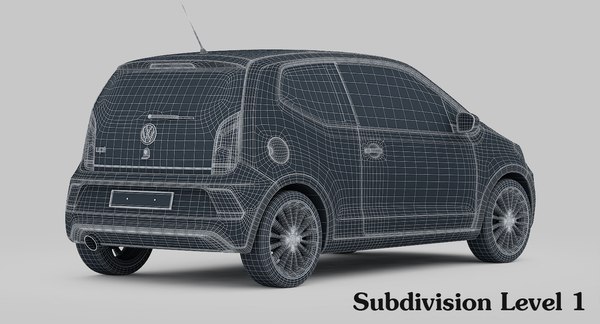 3d model of volkswagen up!