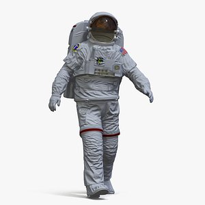 NASA Astronaut Suit with Backpack Rigged