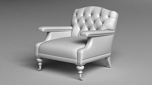 3D alfred club chair model