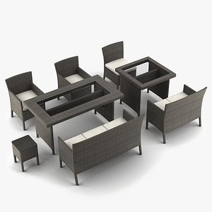 garden furniture 3d model