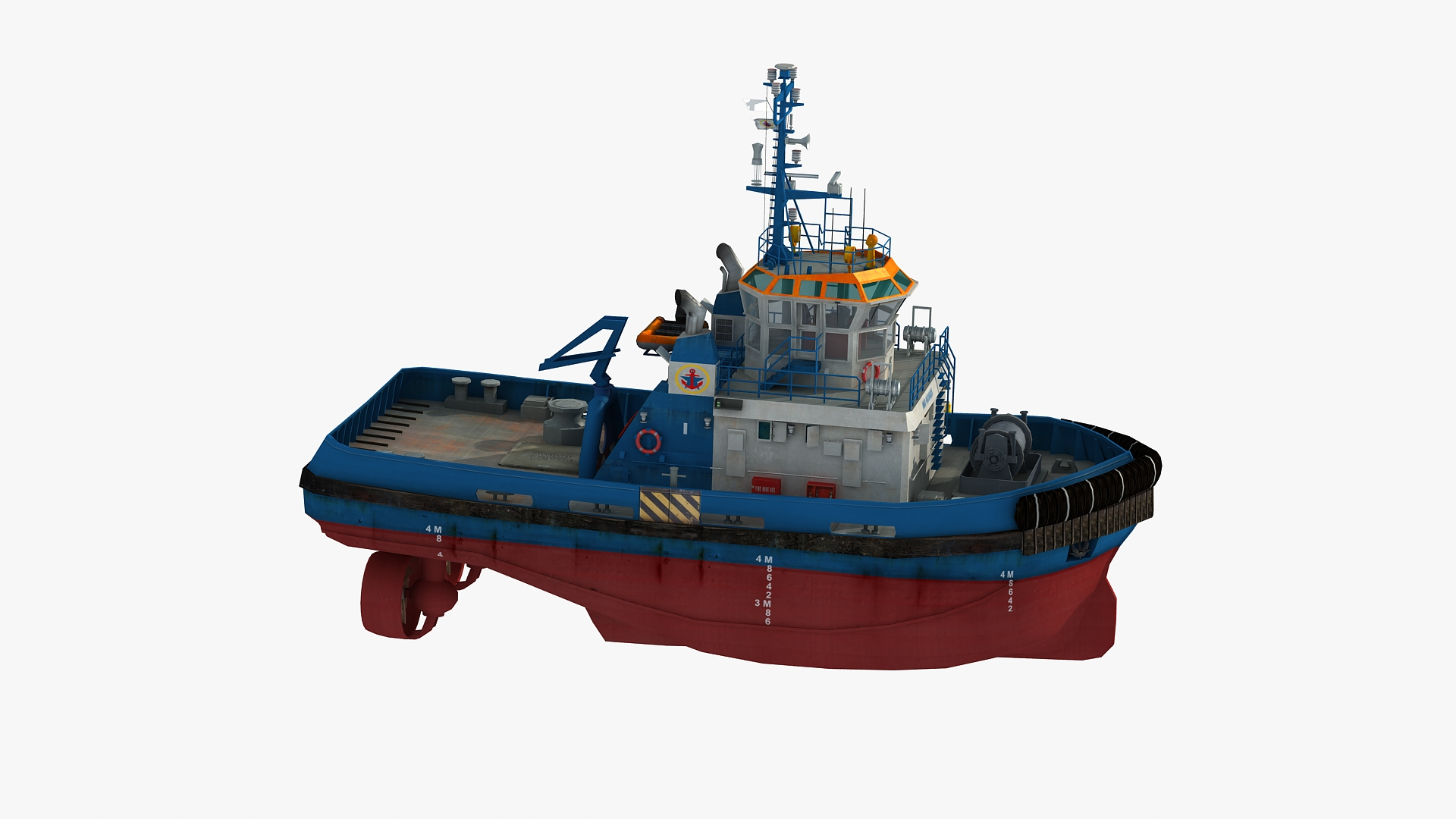 Tug boat I model - TurboSquid 1944360