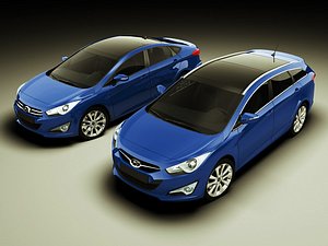 hyundai i40 sedan wagon 3ds