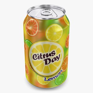 Citrus Day Lemon Soda Can 330ml Simple M 1 model