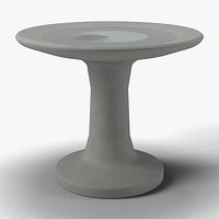 Stone Garden Bird Bath with Water - Outdoor Garden Prop