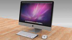 3d model new imac 27 led