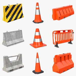 Road Construction Utility Pack - Road Props 3D