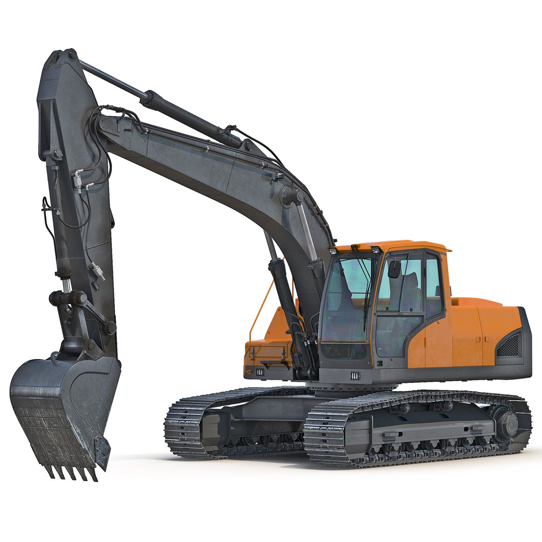 Tracked Excavator Generic 3D Model 3D model preview