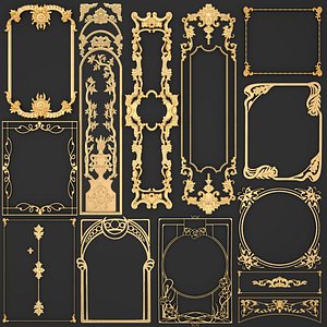 Collection stucco molding frame