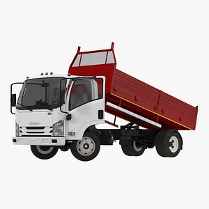 Isuzu NPR Dropside 2018 Rigged 3D Model