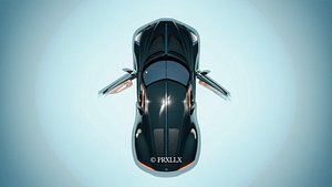 3D BUGATTI LA VOITURE NOIRE WITH RIG model