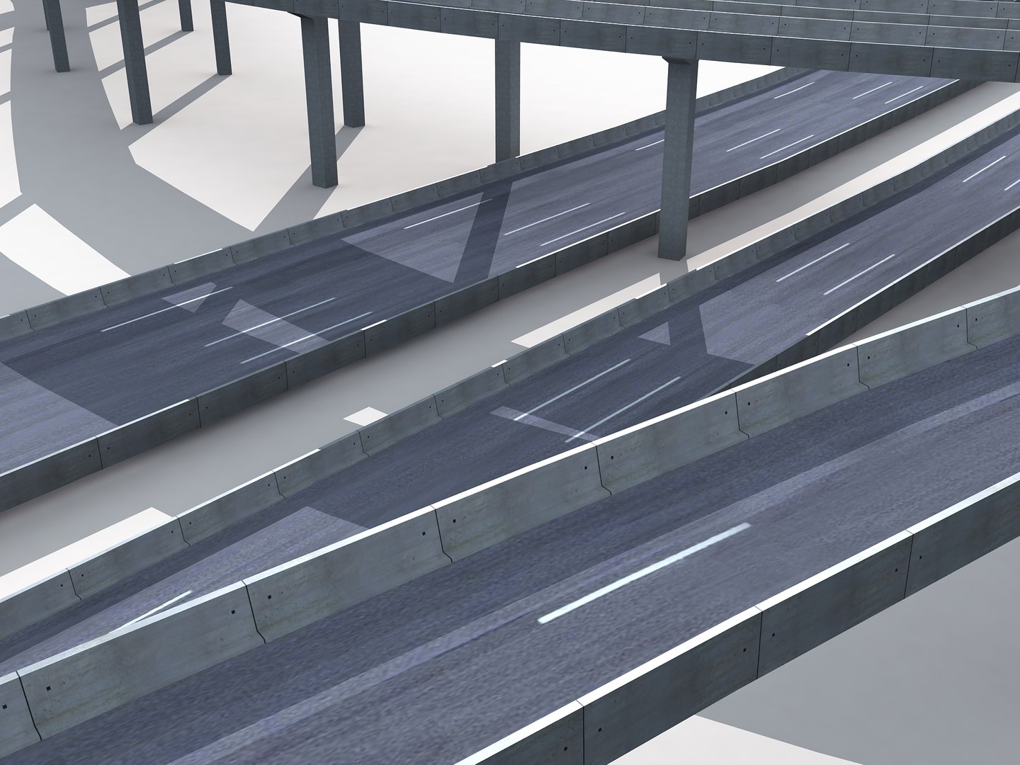 Highway Viaduct Model - TurboSquid 1514309