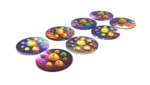 Planets Simple Dimples Set model