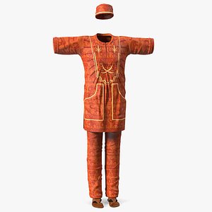 3D Clothes Set Traditional African Style for Men