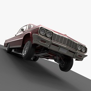 Modified Chevrolet Jumping Vehicle Animated Rigged model