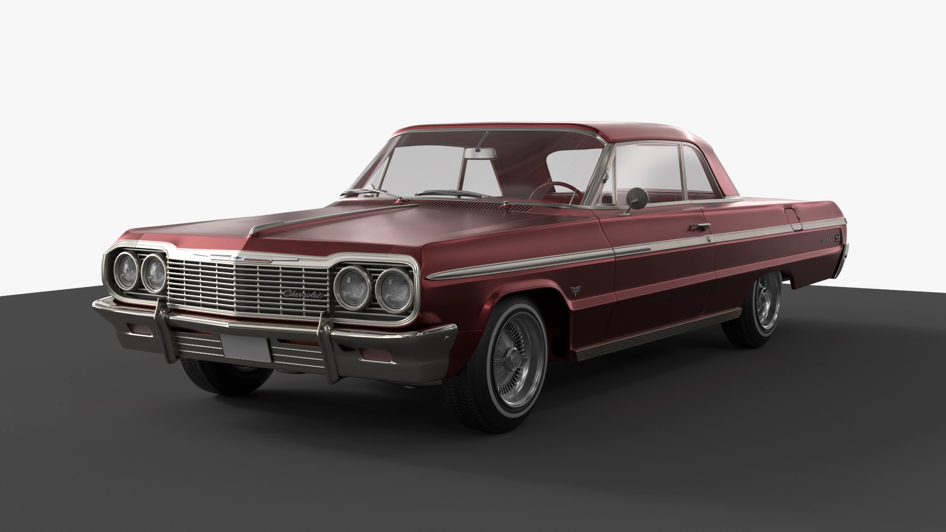 Modified Chevrolet Jumping Vehicle Animated Rigged 3D model preview