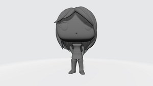 3D Funko Pop DIY Girl Custom 3D Print Model model