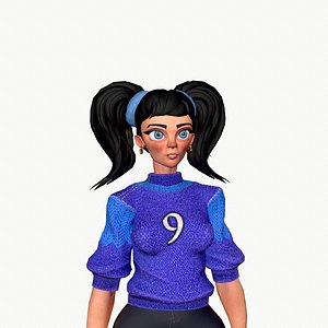 3D model Basket girl