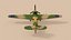 hawker hurricane mk ii 3D model
