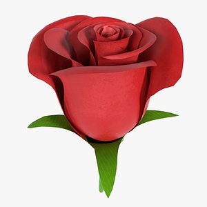 3D Rose Flower model
