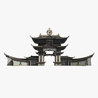 Ancient Asian architecture Imperial Palace and Heavenly Gate