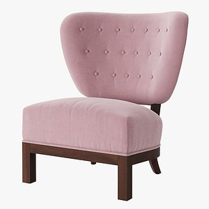 3D model Hostler Burrows Viggo Boesen Sculptural Lounge Chair