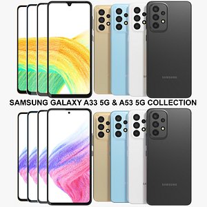 3D Samsung Galaxy A33 5G and A53 5G Collection model