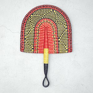 3D African Handwoven Fan 7