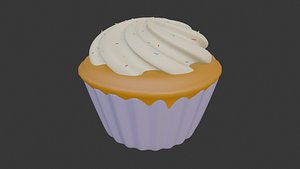 Realistic Cupcake 3D Model 3D